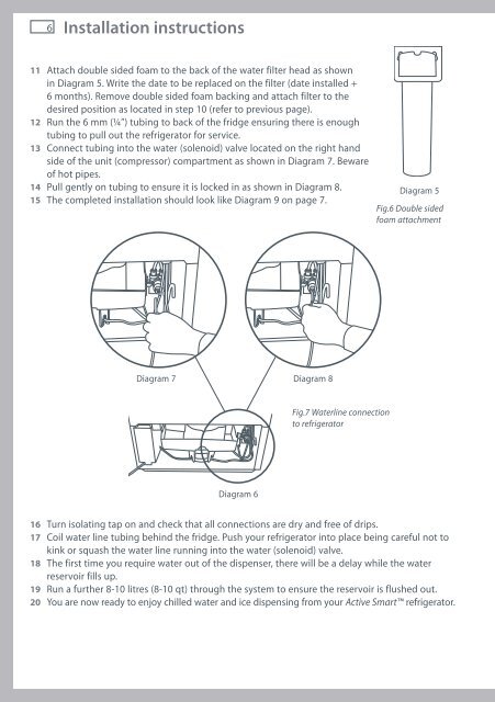 Installationsanvisninger - Fisher & Paykel