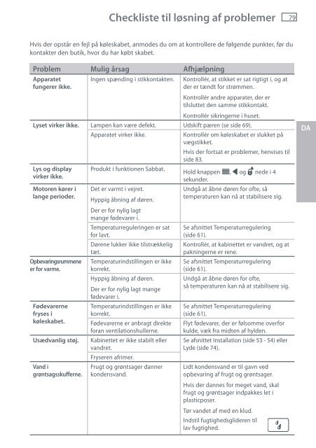 Installationsanvisninger - Fisher & Paykel