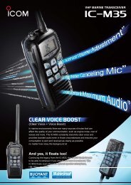 IC-M35 Brochure - Icom Australia