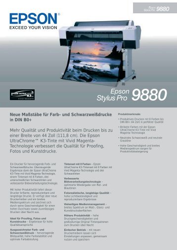 Epson Stylus Pro 9880 d
