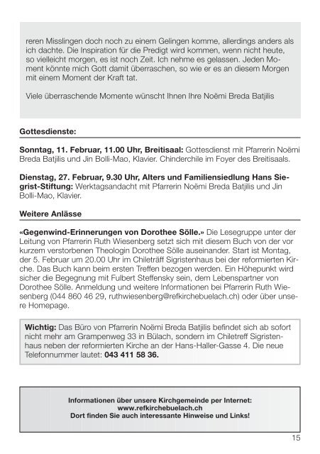 jeden 1. und 3. Freitag  im  Monat, von 13.30 bis 15.00 Uhr. Das ...