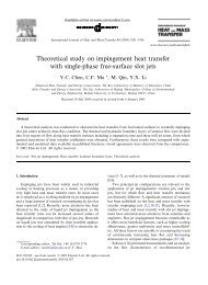 Theoretical study on impingement heat transfer with single-phase ...