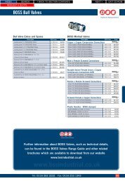 BOSS Ball Valves - BSS Price Guide 2010