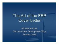 The Art of the FRP Cover Letter