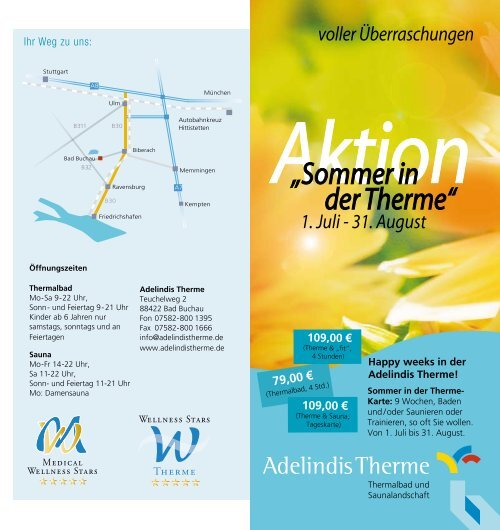 Sommer in der Therme - Gesundheits-Bad Buchau am Federsee