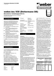 weber.tec 930 (Deitermann DS) - Saint-Gobain Weber GmbH