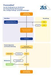 Prozessablauf - ZiLS - Universität Würzburg
