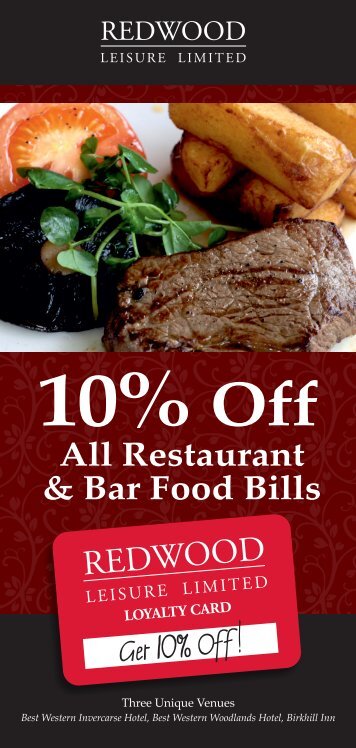 RW038 Redwood Leisure Discount Card Leaflet Re-design