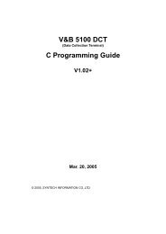 V&B 5100 DCT C Programming Guide