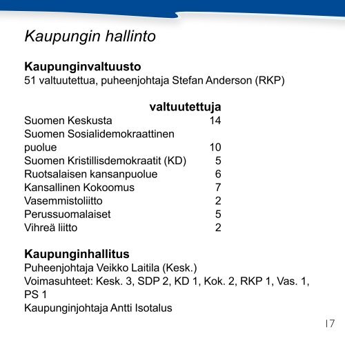 Taskutietoa Kokkolasta 2013