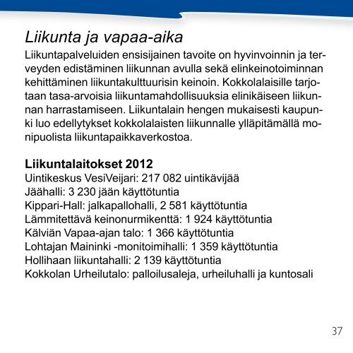 Taskutietoa Kokkolasta 2013