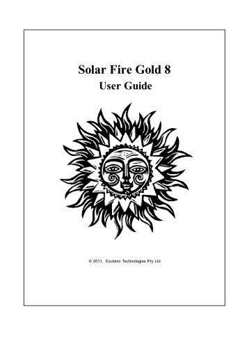 Solar Fire Gold 8 - ASTROLABE: Astrology Software, Reports, Books ...