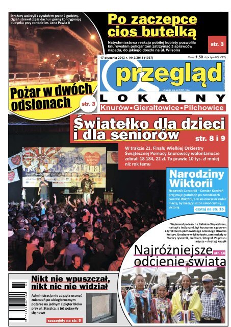 PrzeglÄd Lokalny Nr 3 (1037) 17 stycznia 2013 roku