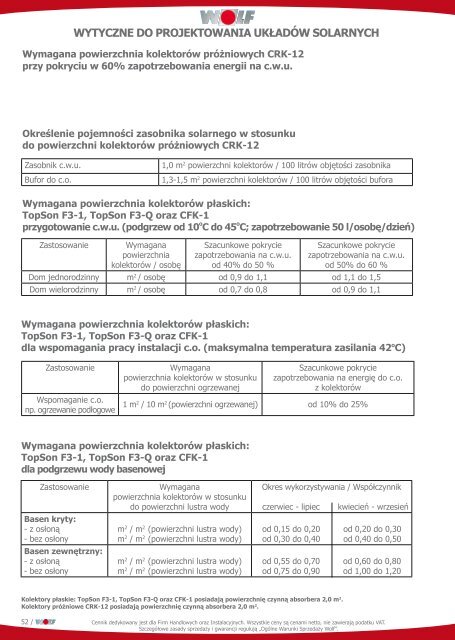 Wolf cennik kotÃ…Â‚y gazowe olejowe centrale kondensacyjne ... - Polmark