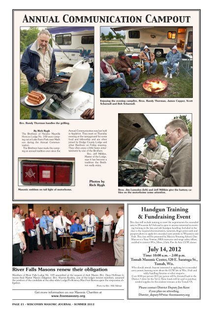 Masonic Journal - Freemasons of Wisconsin