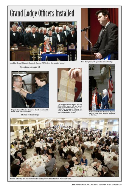 Masonic Journal - Freemasons of Wisconsin