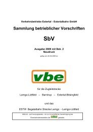 Sammlung betrieblicher Vorschriften - Verkehrsbetriebe Extertal