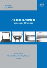 Alcohol in Australia: Issues and Strategies - Department of Health ...