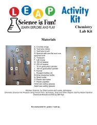 Chemistry Lab Equipment Kit, pg 1-2