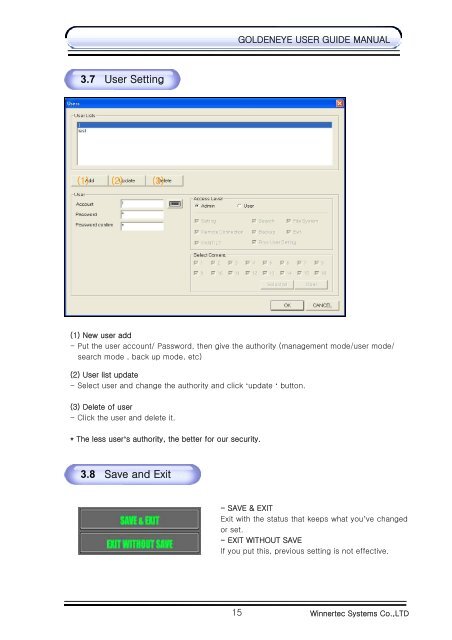 GoldenEye User Manual