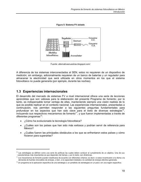 Programa de Fomento de Sistemas Fotovoltaicos en MÃ©xico