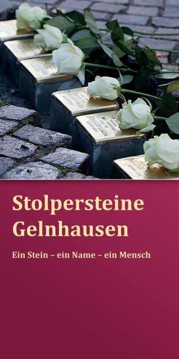 ein Name â€“ ein Mensch - Stolpersteine Gelnhausen