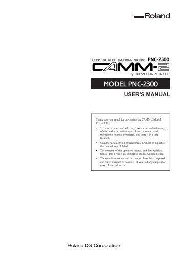 Roland user manual