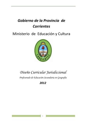 Gobierno de la Provincia de Corrientes Ministerio de EducaciÃ³n y ...