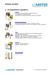 SAUTER katalog - DvoupolohovÃ© regulÃ¡tory /cz - Marcomplet