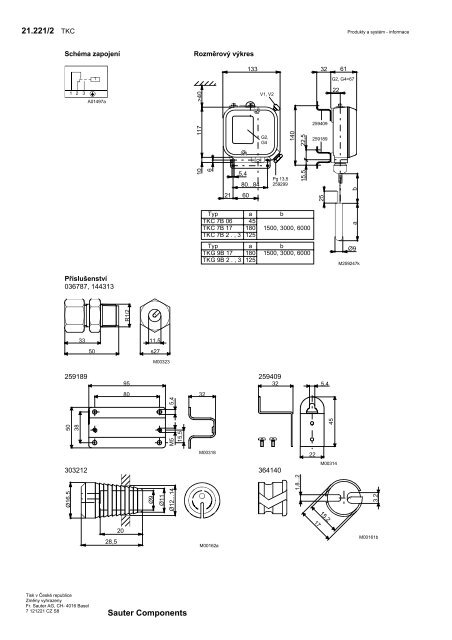 SAUTER katalog - DvoupolohovÃ© regulÃ¡tory /cz - Marcomplet