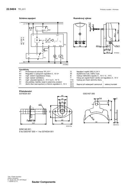 SAUTER katalog - DvoupolohovÃ© regulÃ¡tory /cz - Marcomplet