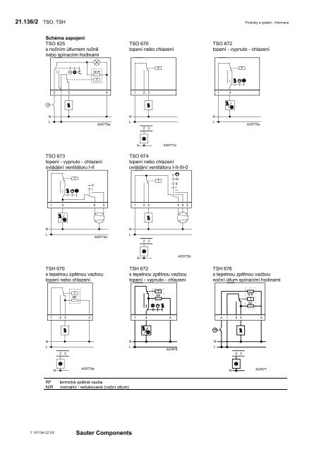 SAUTER katalog - DvoupolohovÃ© regulÃ¡tory /cz - Marcomplet