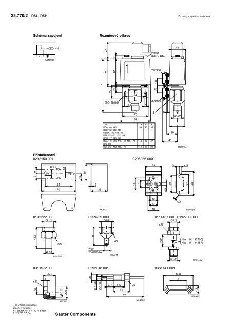 SAUTER katalog - DvoupolohovÃ© regulÃ¡tory /cz - Marcomplet