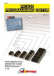 Guide d'utilisation âPicaxe