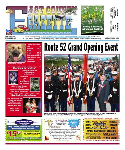 March 24 - East County Gazette