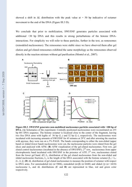 Etudes sur le mécanisme de remodelage des nucléosomes par ...