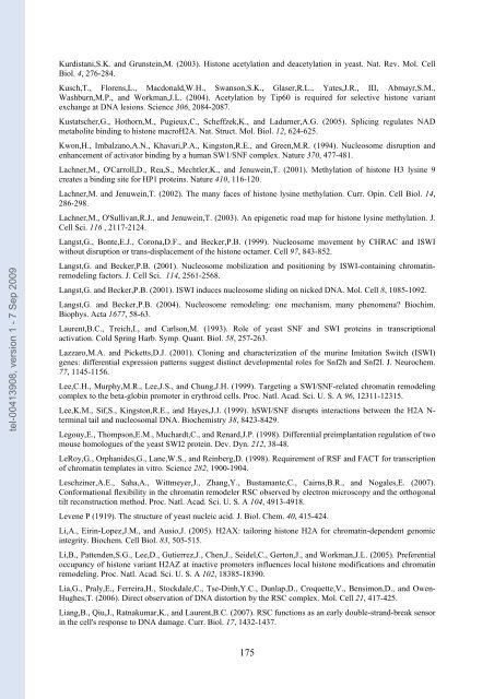 Etudes sur le mécanisme de remodelage des nucléosomes par ...