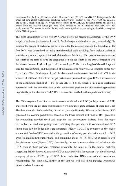 Etudes sur le mécanisme de remodelage des nucléosomes par ...