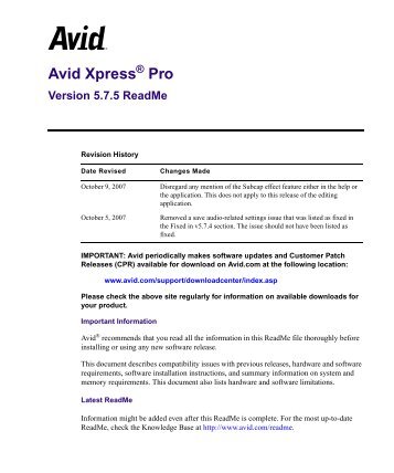 Avid Xpress Pro