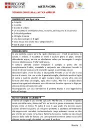 Ricette alessandria pdf - Ecomeal