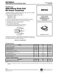 NPN Silicon Push-Pull RF Power Transistor MRF392 - CB Tricks