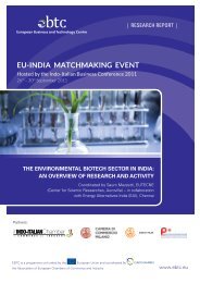 The Environmental Biotech Sector in India: an overview - European ...