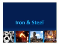 Iron & Steel - West Bengal Industrial Development Corporation