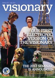 July 2011 Visionary - International Guide Dog Federation