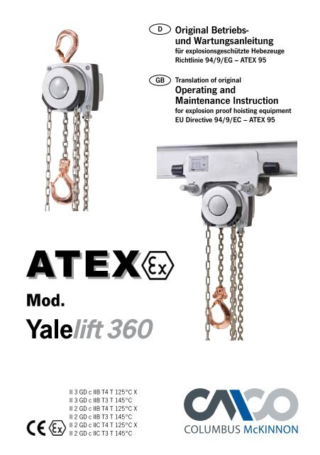 Yalelift 360 ATEX - Carl Stahl