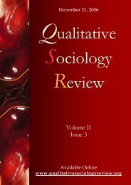vol II is 3 - Qualitative Sociology Review