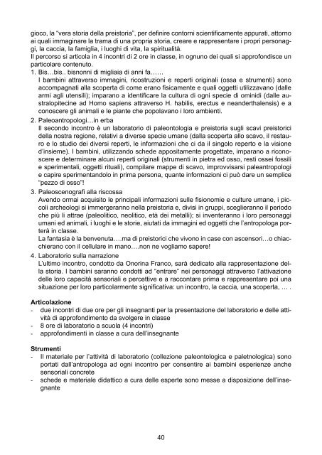 Progetto 2012/2013 - Comune di Padova