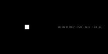 Black Book - School of Architecture - The Chinese University of ...