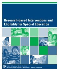 Research-based Interventions and Eligibility for Special Education