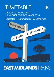 Download Leicester to Cleethorpes timetable - East Midlands Trains